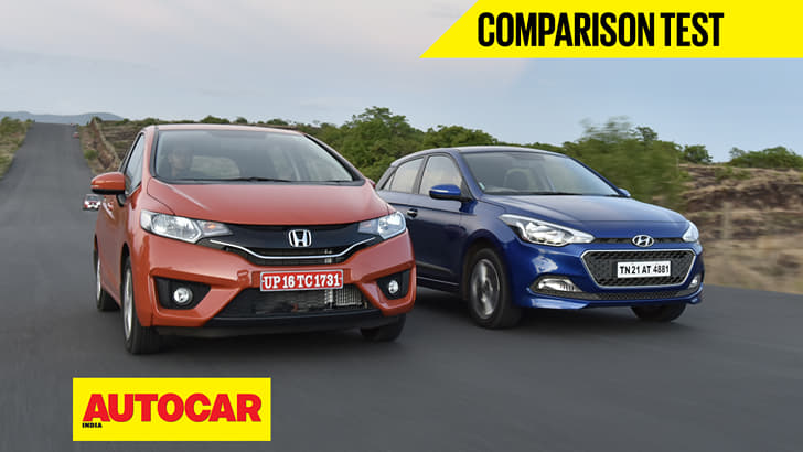 New Honda Jazz vs Hyundai i20 video comparison